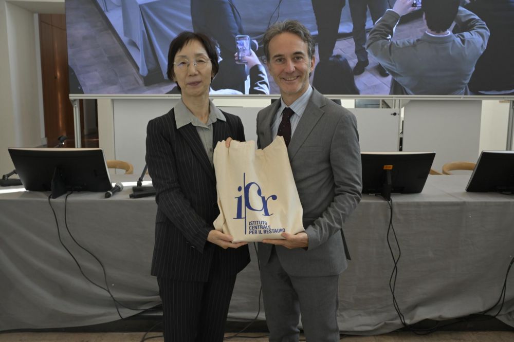 La delegazione coreana - foto: Ufficio Stampa Istituto Centrale per il Restauro