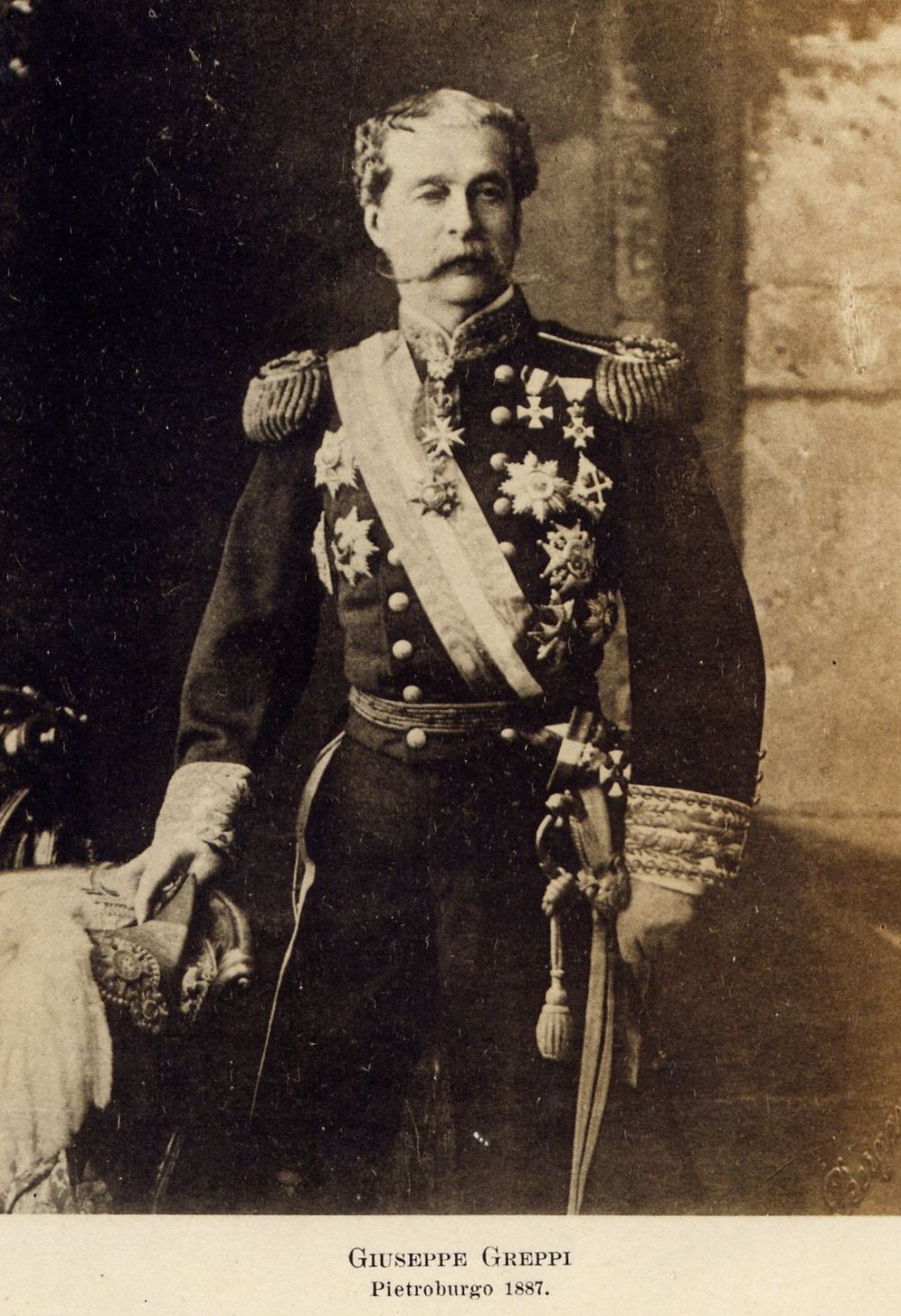 1887, Pietroburgo, L'Ambasciatore d'Italia in Russia Giuseppe Greppi - fonte: Immaginario Diplomatico