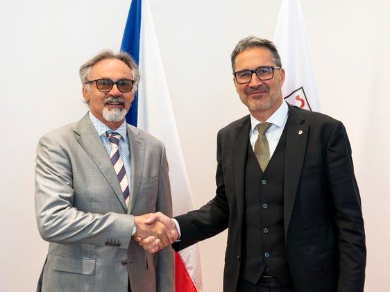 Presidente Provincia Aut. Bolzano, Arno Kompatscher, con Console Repubblica Ceca Ivan Počuch (Foto: USP/Fabio Brucculeri)
