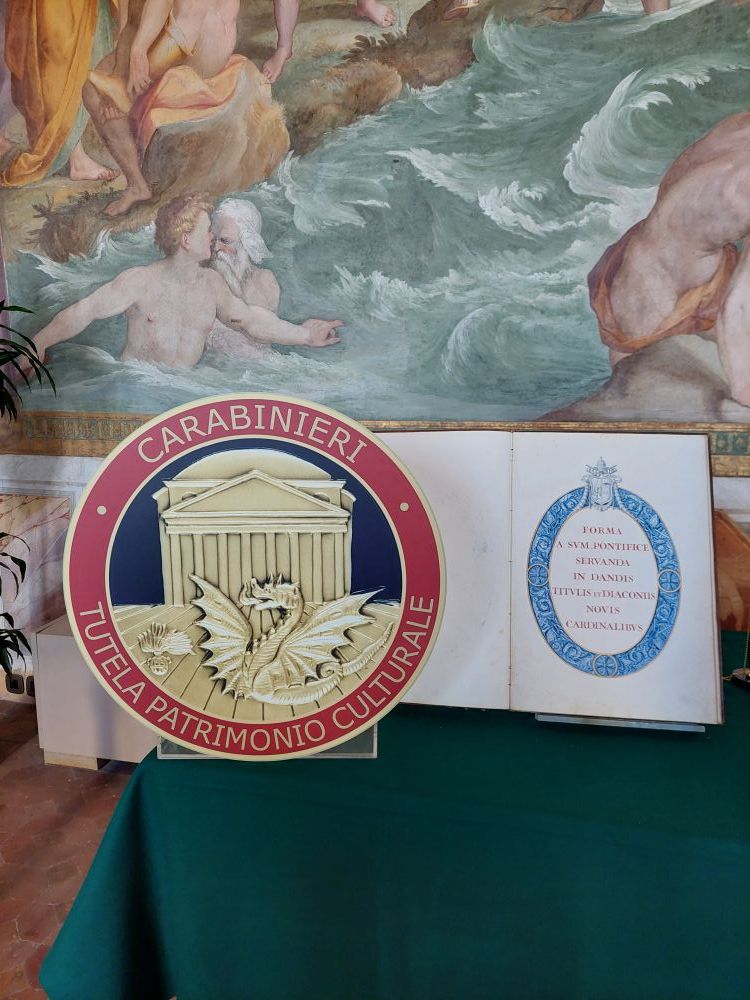 Il volume - foto: Carabinieri NTPC