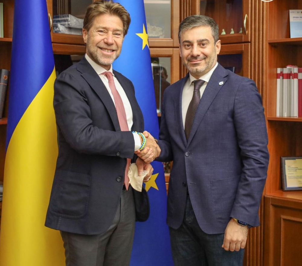 Amb. Carlo Formosa con Dmytro Lubinets, Ombudsman ucraino
