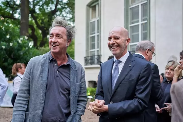 Il regista Sorrentino e l'amb. Nicoletti - foto: Ambasciata