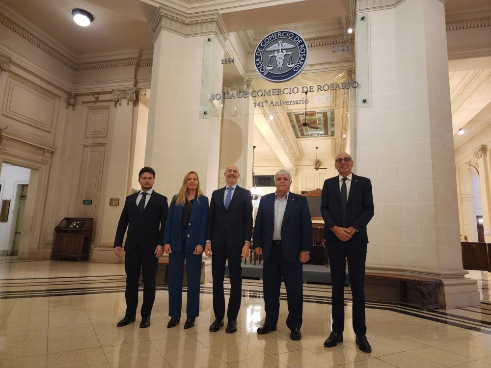 Argentina: amb. Nicoletti alla Borse del Commercio di Rosario - foto: Ambasciata