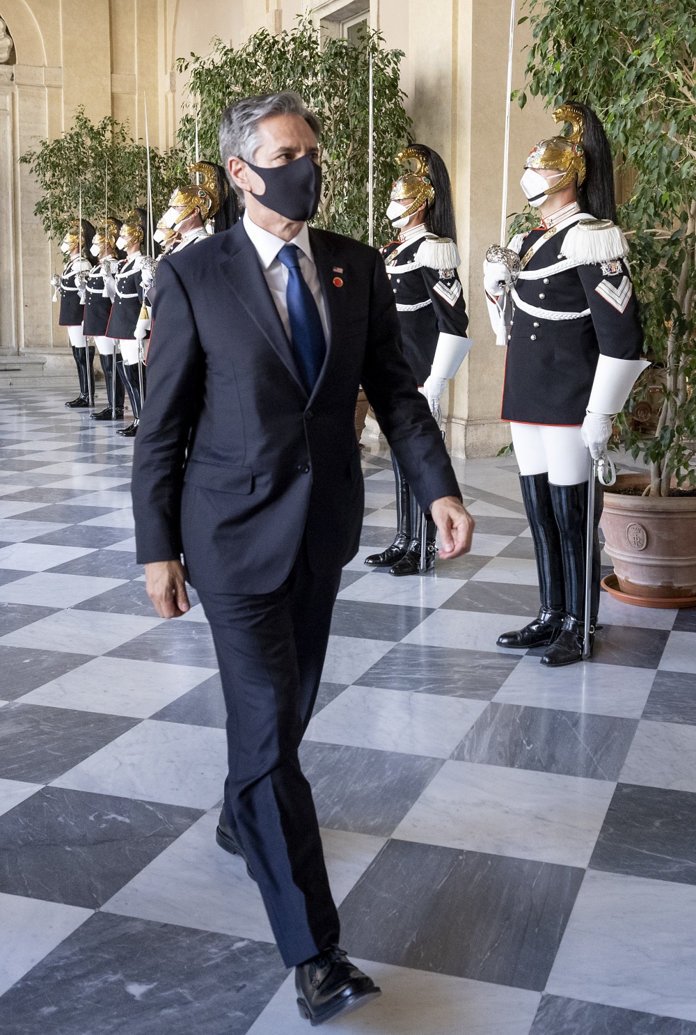 L'arrivo al Palazzo del Quirinale del Segretario di Stato degli Stati Uniti d’America, Antony John Blinken