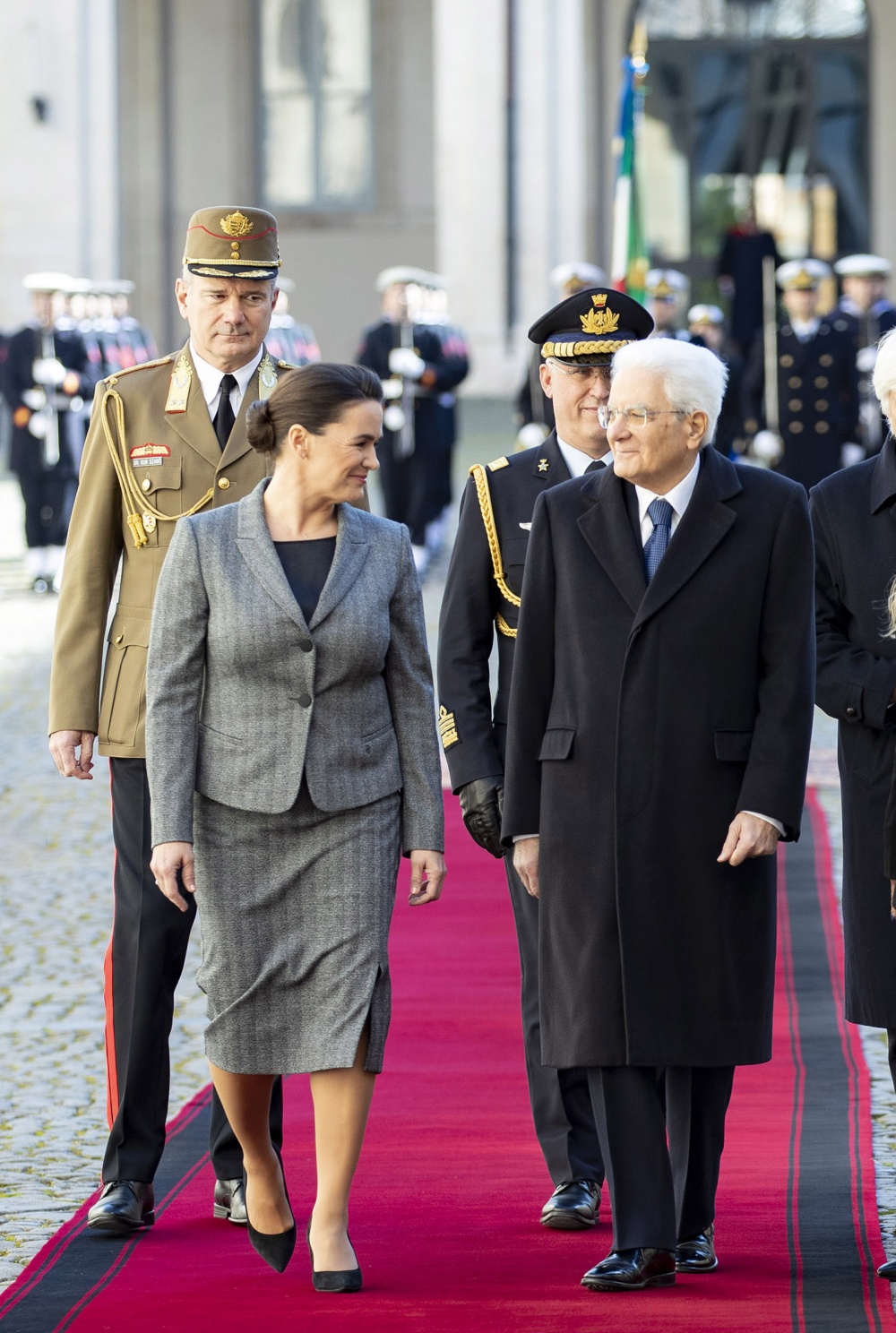 Presidente Sergio Mattarella e Katalin Novák, presidente di Ungheria (foto Quirinale)