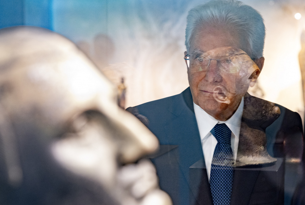 Presidente Sergio Mattarella visita la mostra “Gli Dei ritornano I bronzi di San Casciano” allestita al Palazzo del Quirinale