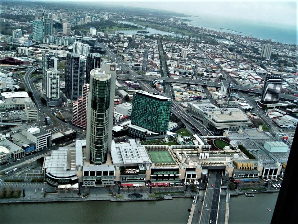 Veduta di Melbourne dal grattacielo Rialto