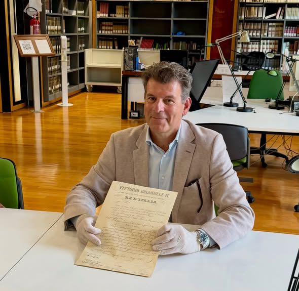 Amb. Roberto Balzaretti all'Archivio Centrale dello Stato - foto: Ambasciata