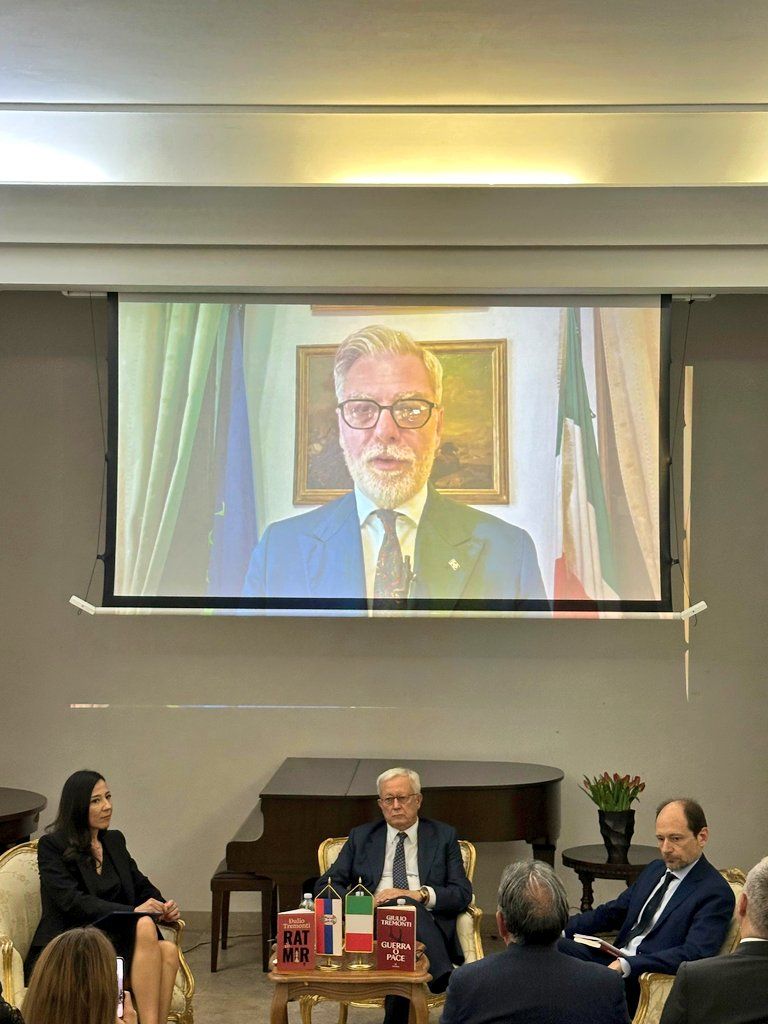 On. Federico Mollicone in collegamento con Ambasciata di Serbia a Roma - foto: Ambasciata