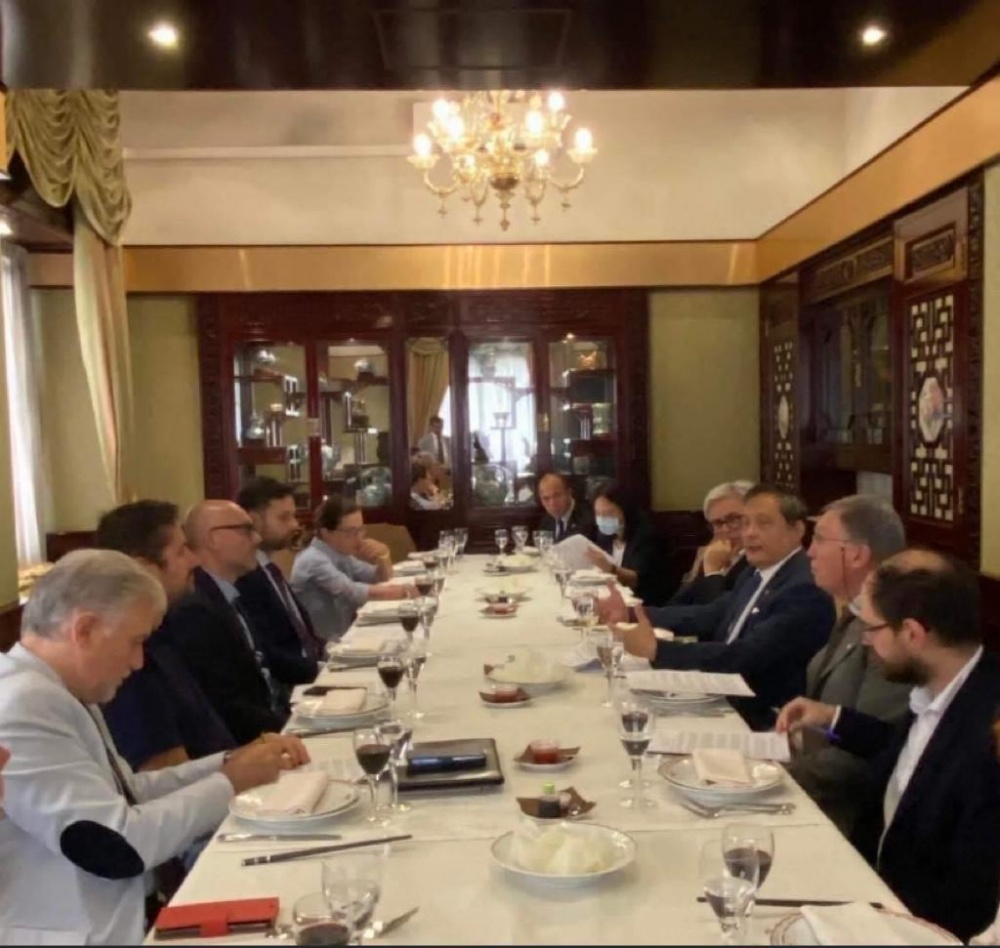 I giornalisti partecipanti all&rsquo;incontro stampa