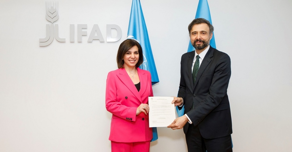 L'amb. Quessep presenta accreditamento a presidente dell'IFAD, Álvaro Lario