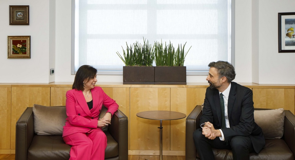 L'amb. Quessep con il presidente dell'IFAD, &Aacute;lvaro Lario
