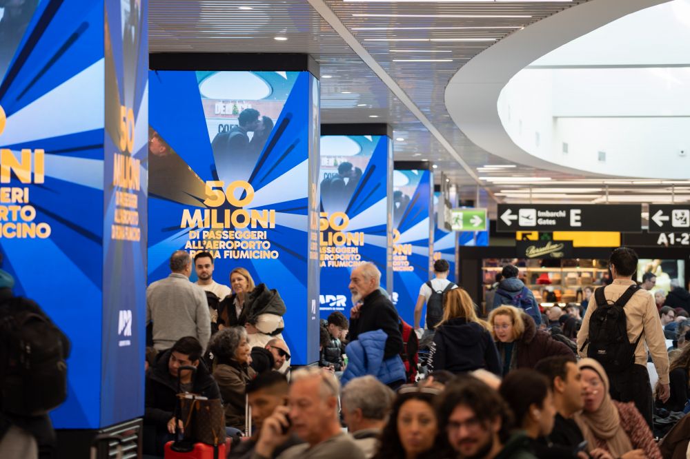 Aeroporto Fiumicino supera 50 milioni passeggeri in un anno - foto: ADR