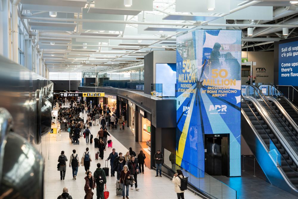 Aeroporto Fiumicino supera 50 milioni passeggeri in un anno - foto: ADR