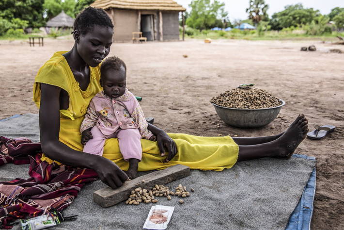 Foto Stefanie Glinski - Agong e il figlio in Sud Sudan, dove circa 6,5 milioni di persone sono esposte alla fame
