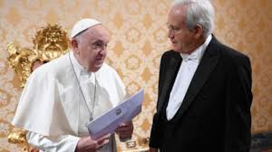 L'amb. Jorge Edmundo Uribe Pérez con Papa Francesco