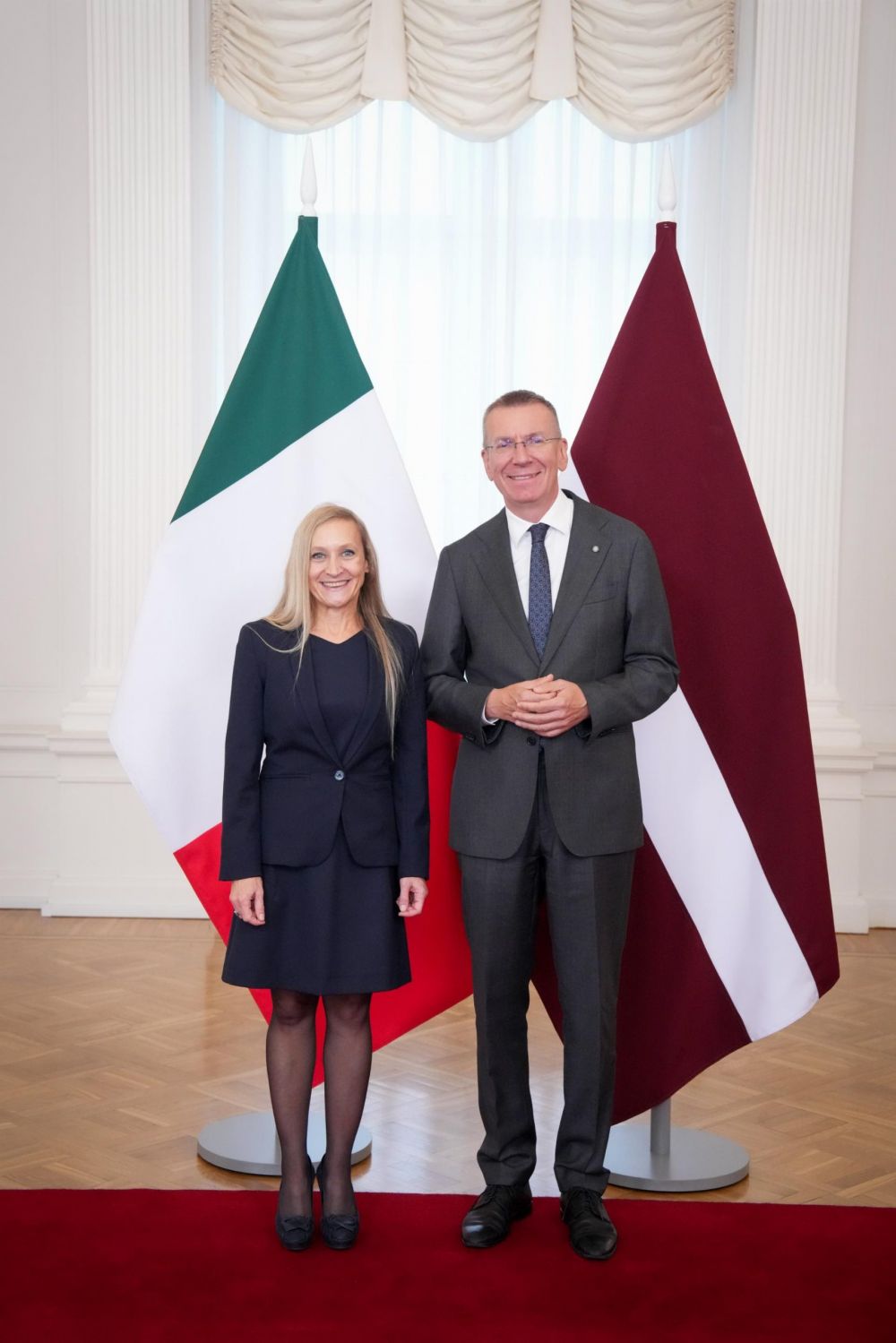 Amb. Andreina Marsella presenta credenziali a presidente Rinkēvičs - Foto: Cancelleria Presidente della Repubblica
