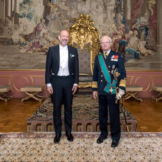Amb. Michele Pala e Re Carlo XVI Gustavo