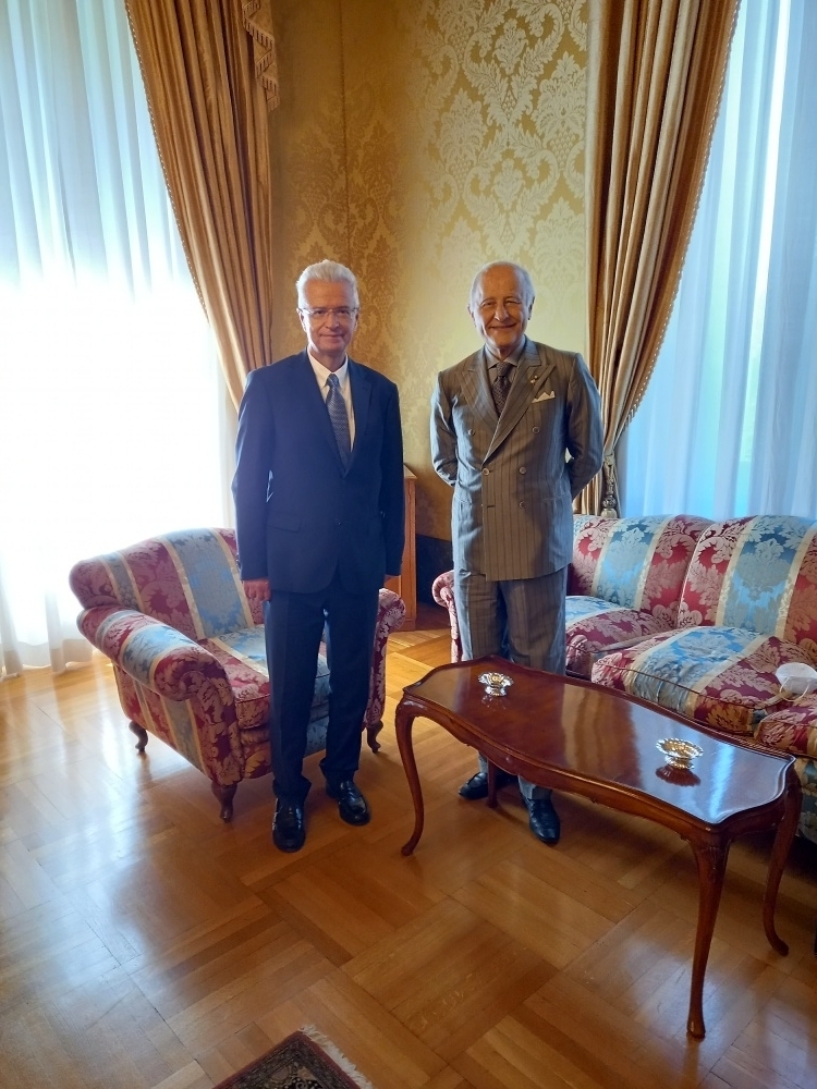 L’ambasciatore turco Ömer Gücük insieme all’ambasciatore Giorgio Girelli