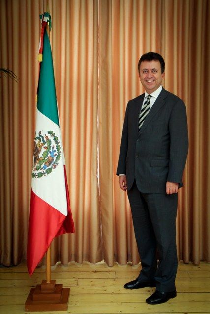 L'ambasciatore del Messico in Italia, Carlos Eugenio Garcia de Alba Zepeda
