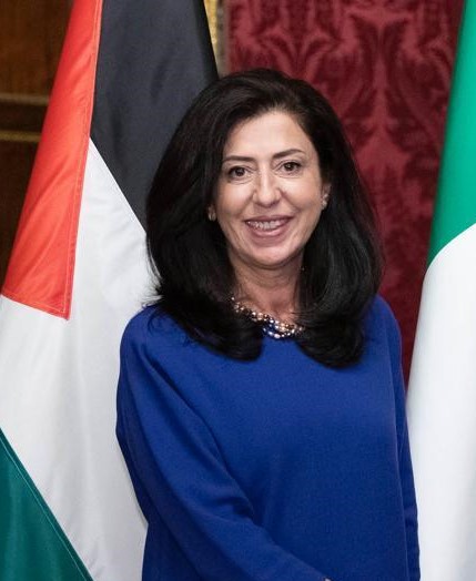 Abeer Odeh, ambasciatore di Palestina in Italia (foto Quirinale)