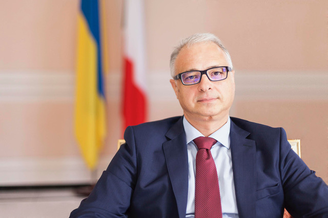 L'ambasciatore di Ucraina a Roma, Evhen Perelygin