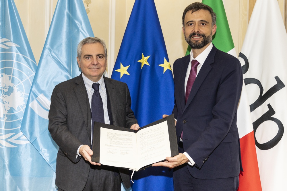 Da sin.: Dario Scannapieco, amministratore delegato CDP, e Alvaro Lario, presidente di IFAD