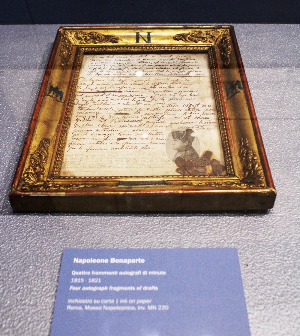 Documento con autografo di Napoleone