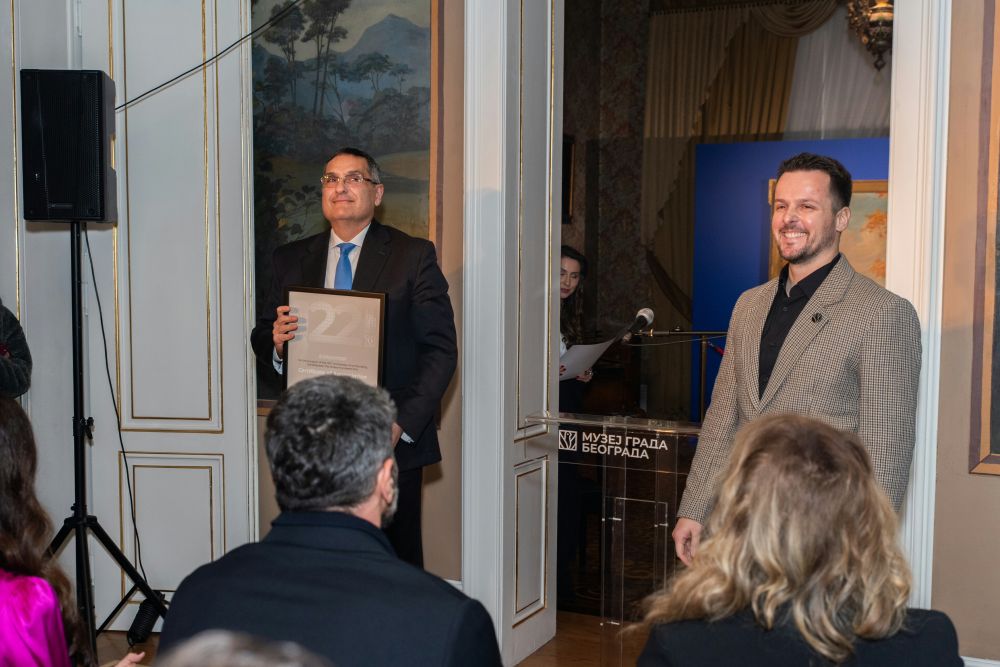 Museo Civico premia amb. Gori e Cincotta, direttore IIC Belgrado - foto: Ambasciata