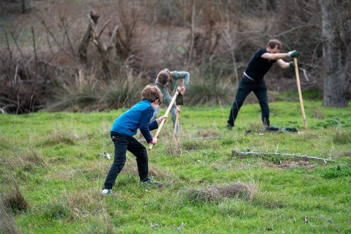 Piantumazione degli alberi - foto: Ambasciata d’Italia a Madrid