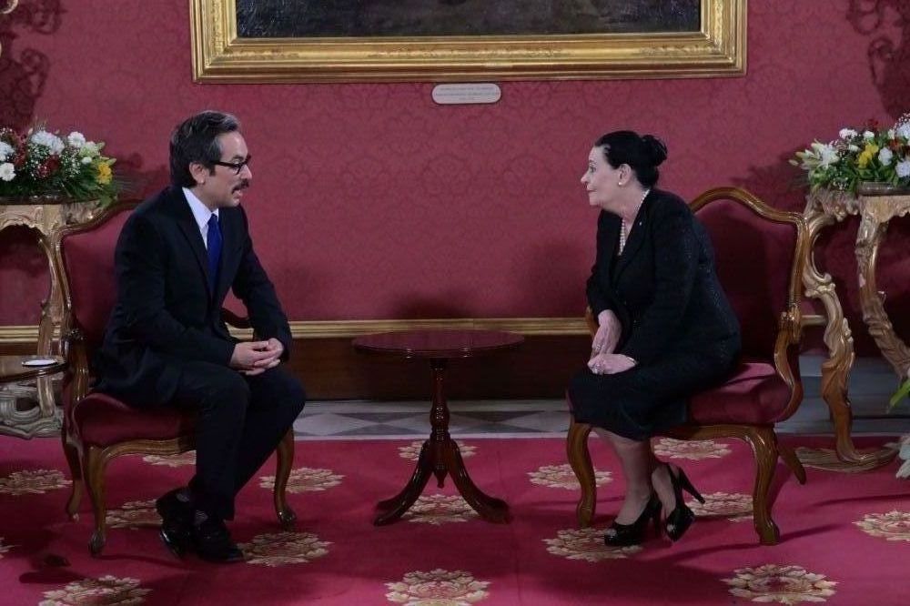 Amb. Genaro Lozano presenta credenziali a Presidente di Malta, Myriam Spiteri Debono