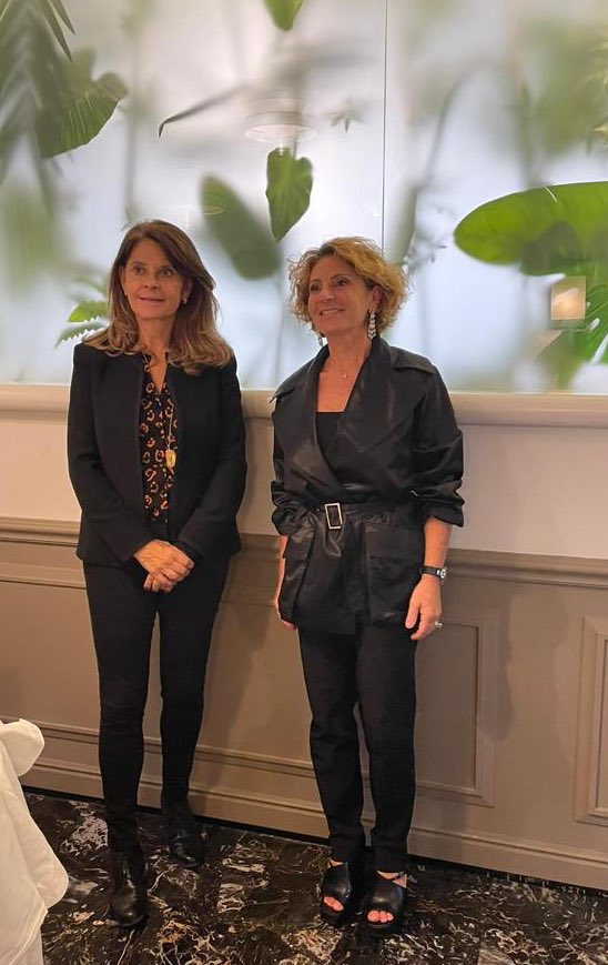 Marta Lucía Ramírez Blanco de Rincón, vicepresidente e ministro Relazioni Estere della Colombi; Antonella Cavallari