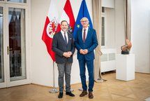 L'ambasciatore di Austria in Italia, Michale Rendi, in visita di cortesia al Governatore del Tirolo, Anton Mattle - foto: Ambasciata