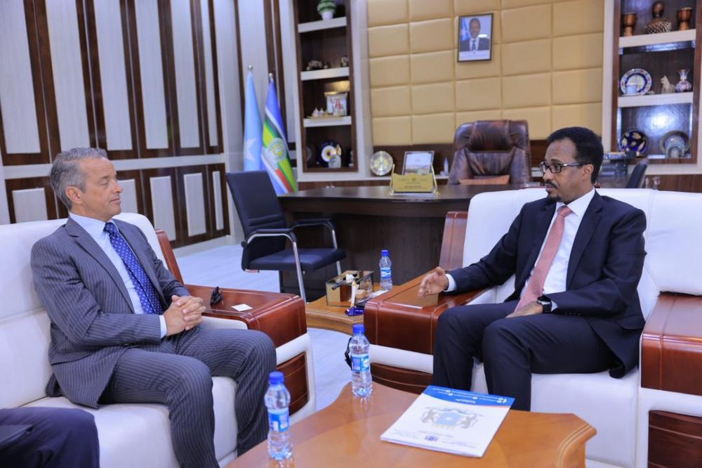 L'amb. Pier Mario Daccò Coppi con il ministro Gamal Mohamed Hassan - foto: Ambasciata