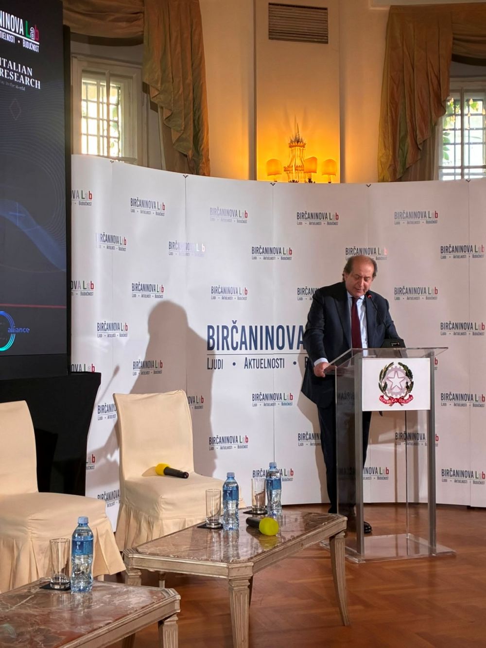 Franco Dal Mas a Belgrado. foto: InCE