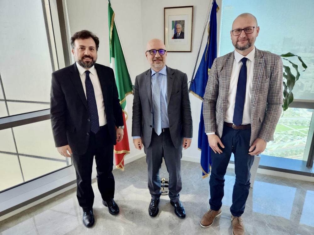 da sx Andrea Lemma, amb. Lorenzo Fanara e Giorgio Massei