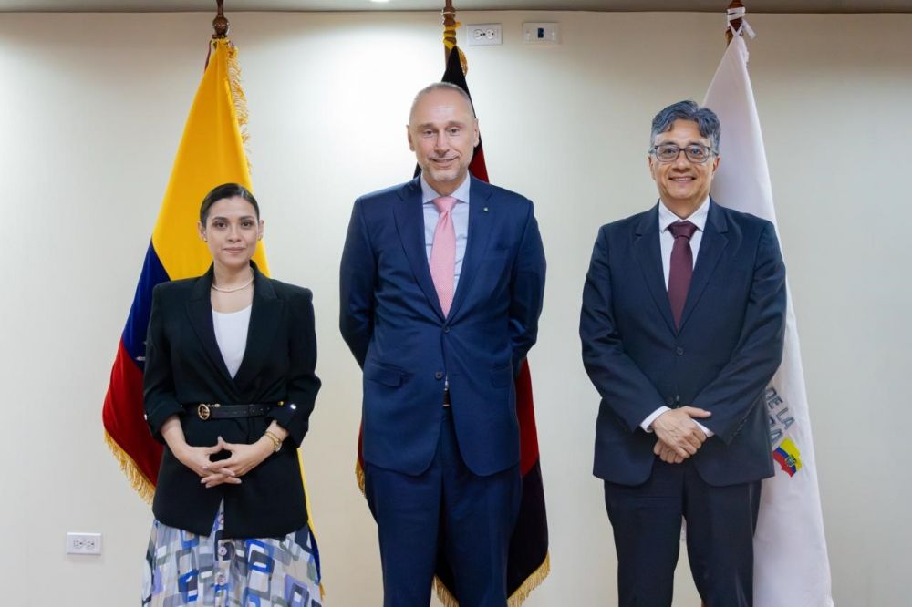 Ecuador: amb. Davoli con presidente Consiglio Magistratura, Caicedo - foto: Ambasciata