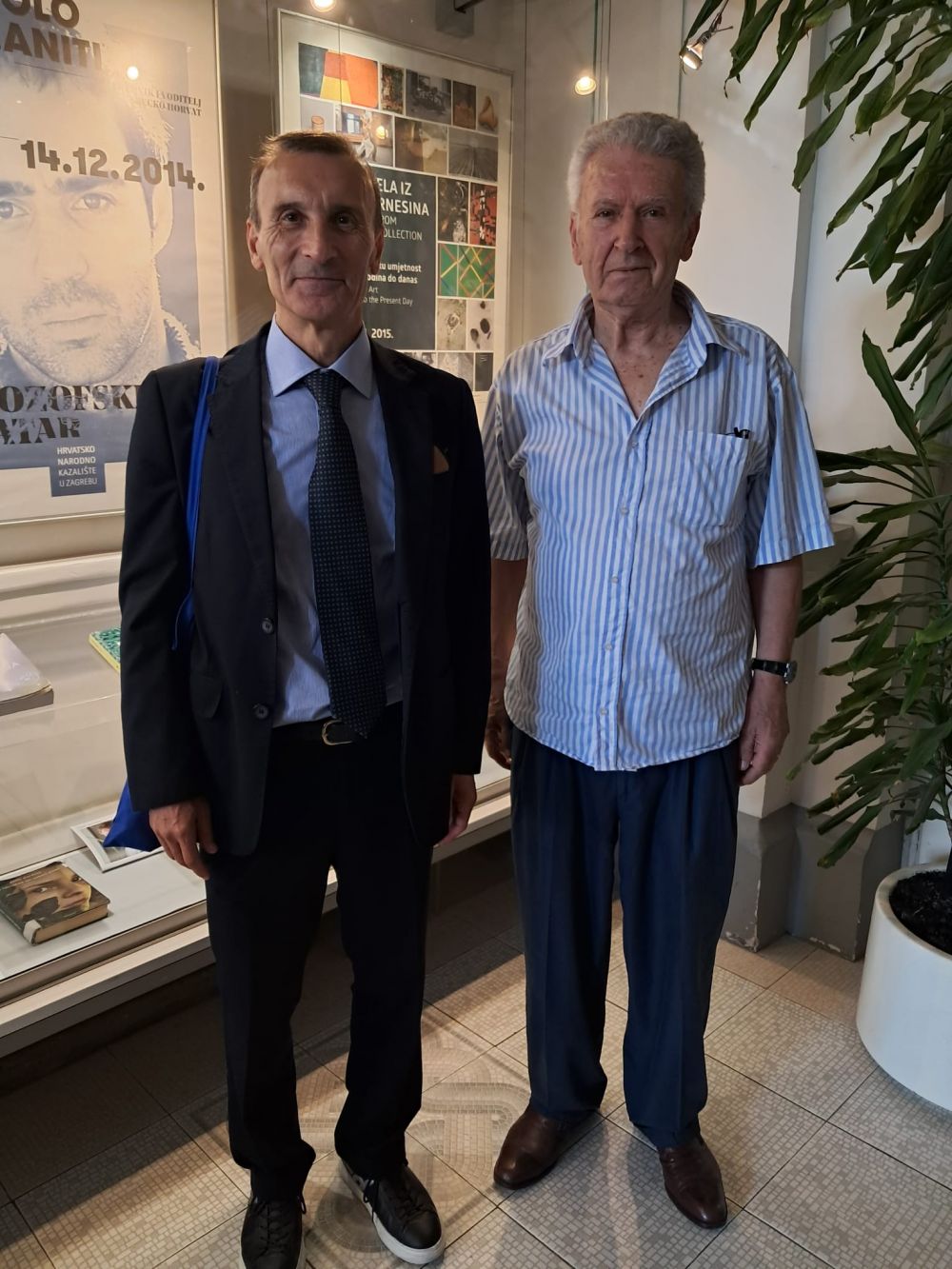 L'ambasciatore Paolo Trichilo con Mate Maras, traduttore e poeta