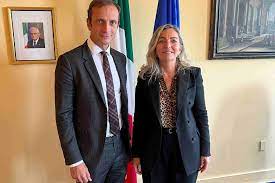 Il Governatore Massimiliano Fedriga con l'amb. Mariangela Zappia