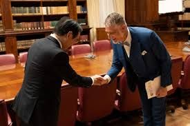 Il ministro Giuli e l'amb. Haneda - foto: ministero della Cultura