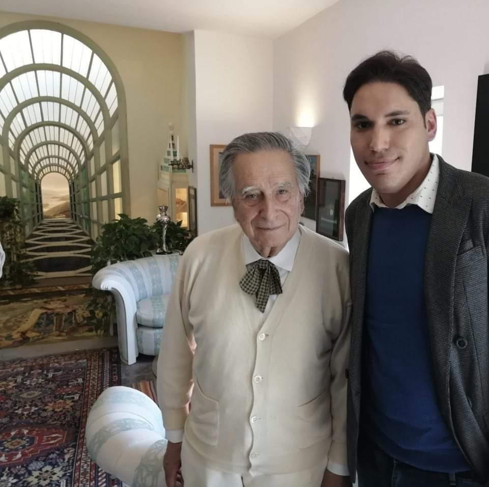 Edmondo Papanice con l'arch. Portoghesi