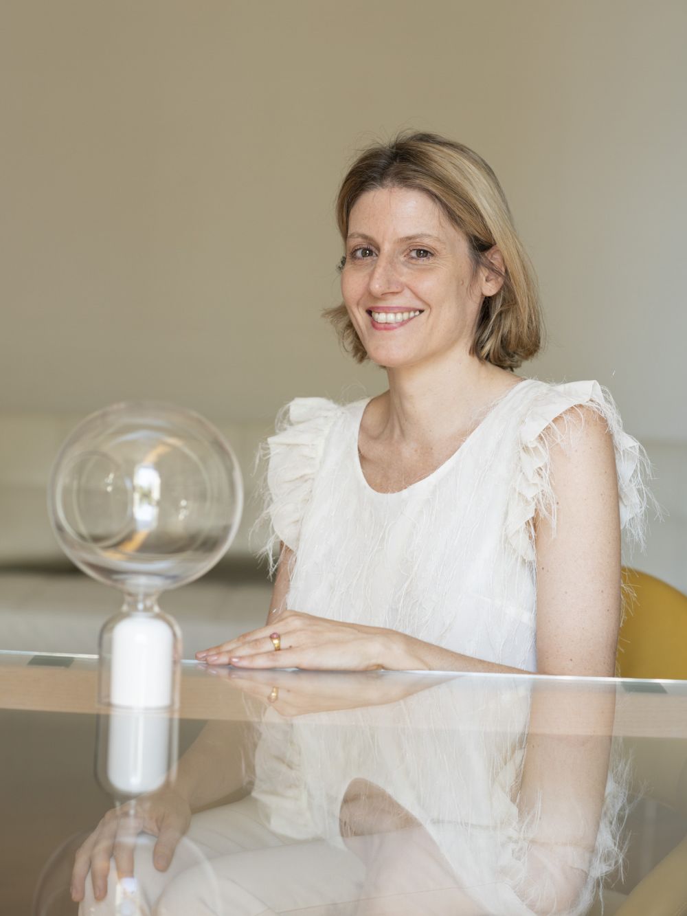 La curatrice Elisabetta Pisu