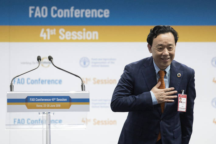 Direttore generale della FAO, QU Dongyu