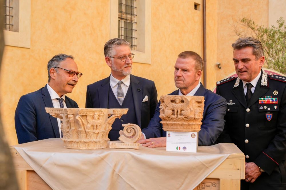 Presentati a Roma 337 beni culturali rimpatriati dagli USA - Foto &copy; Ministero della Cultura