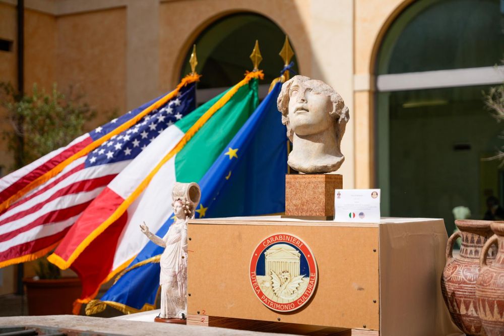 Presentati a Roma 337 beni culturali rimpatriati dagli USA - Foto &copy; Ministero della Cultura