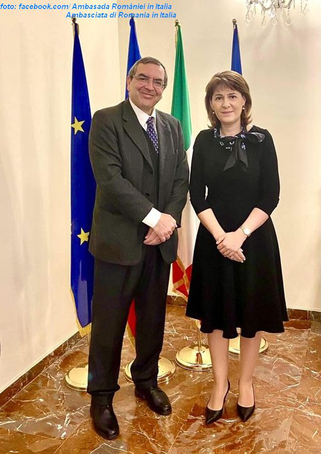 Amb. Gabriela Dancău e Carmine di Noia, direttore Affari finanziari e imprese OCSE