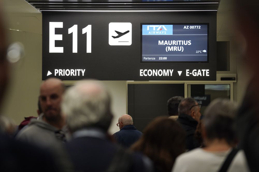 Gate Roma Fiumicino per Mauritius - foto: ITA Airways