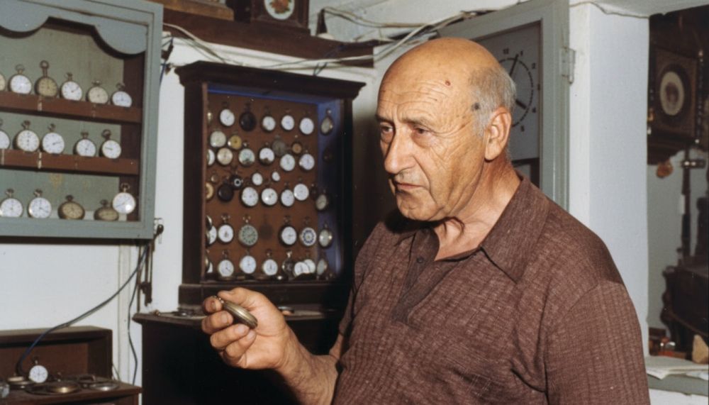 Giovanni Bergallo (1904-1996), ultimo discendente della famiglia di costruttori di orologi da torre di Bardino Nuovo, Tovo San Giacomo