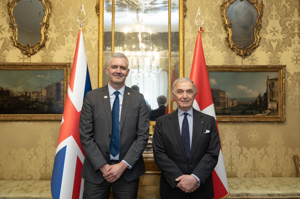 Inviato speciale UK per libert&agrave; di religione in visita a Ordine di Malta