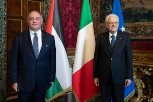 Il presidente Mattarella con Kais Abu Dayyed, ambasciatore del Regno Hascemita di Giordania